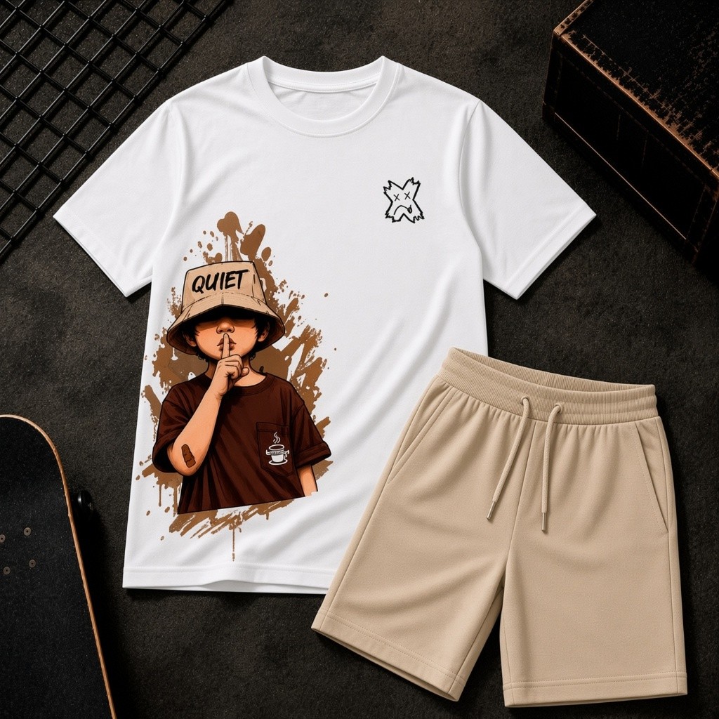 Kit Conjunto Masculino Bermuda + Camisa Conjunto Menino Kit infantil Bermuda + Camisa Kids Verão