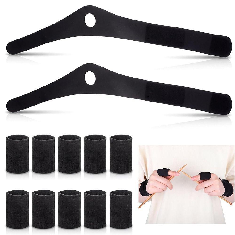 Conjuntos De Luvas De Crochê , Protetor De Pulso De Design Ergonômico Ajustável Para Cinta De Suporte Confortável