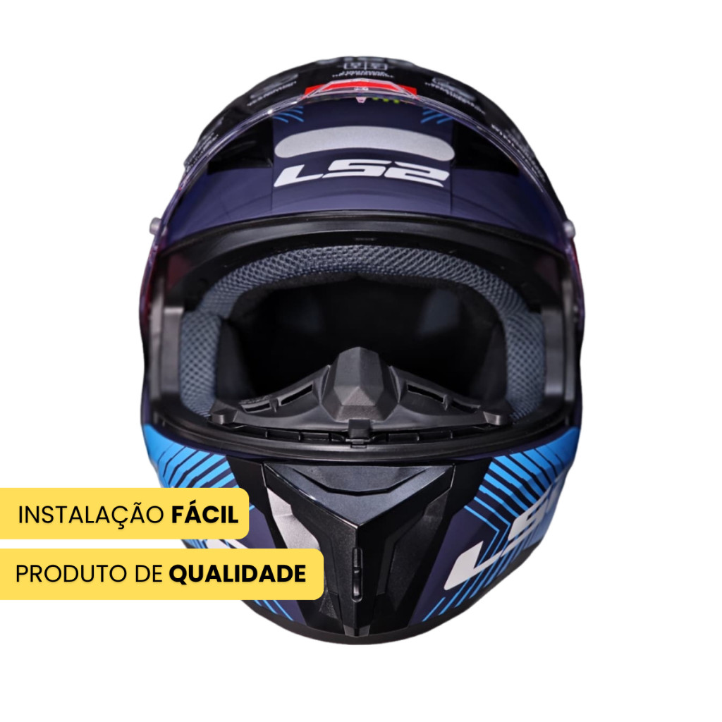 Narigueira Universal Para Capacete LS2 Norisk Pro Tork FW3 Helt Texx Mormaii Modelo Original — imagem 2 de 2