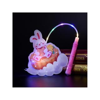 Coelho Mooncake lanterna 2026 Mid-Autumn Festival novo estilo crianças portátil dos desenhos animados lanterna luminosa 