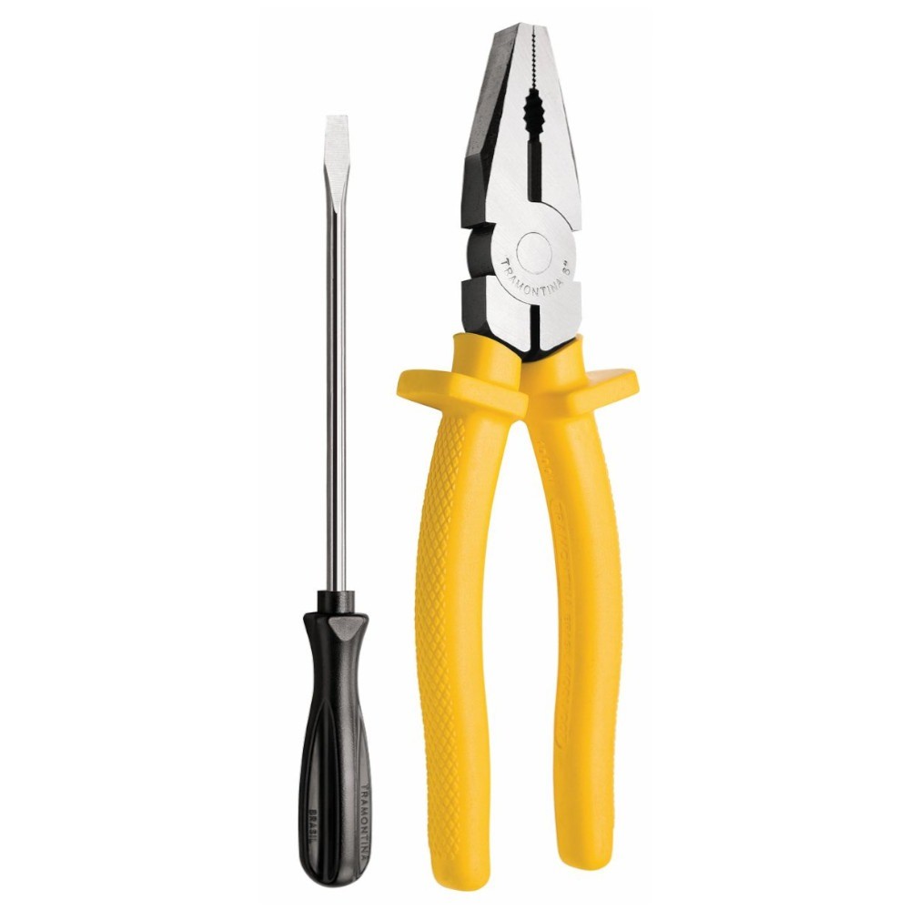 Alicate universal 8" chave de fenda 1/8" x 3" - Tramontina