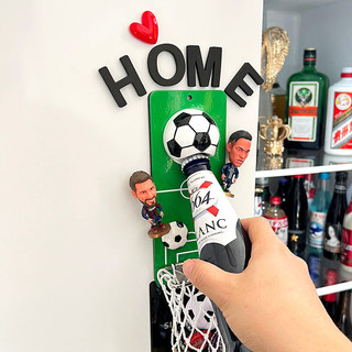 Nemal Macy 2022 Copa do Mundo de Futebol Montado na Parede Abridor de Garrafas Magnético Verde Inn Campo Ímã Geladeira A
