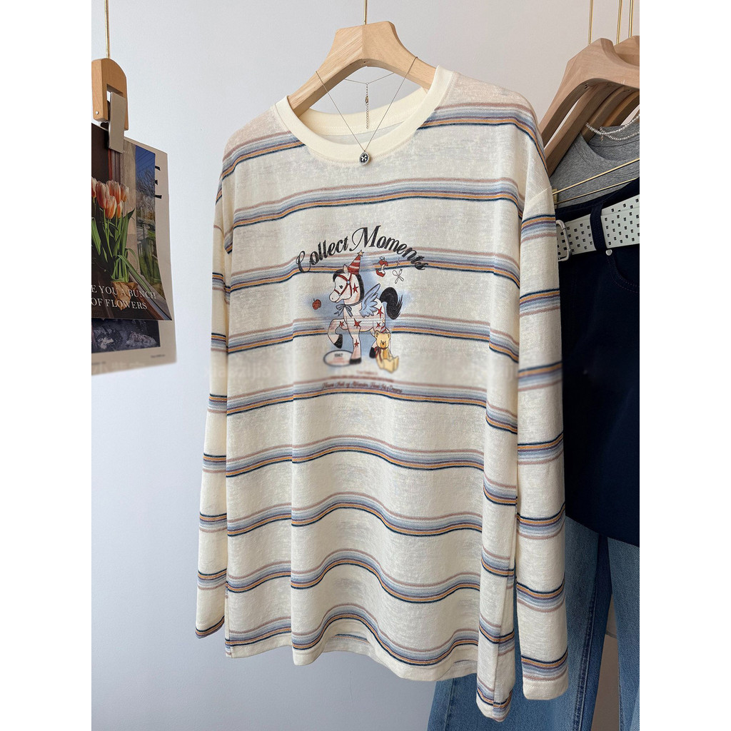 Camiseta esportiva feminina novo estilo estilo fino gordura MM tamanho grande solto protetor solar de comprimento médio 