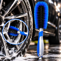 Escova de Limpeza de Rodas de Carro Profissional Limpeza de Pneus Cuidado Detalhamento