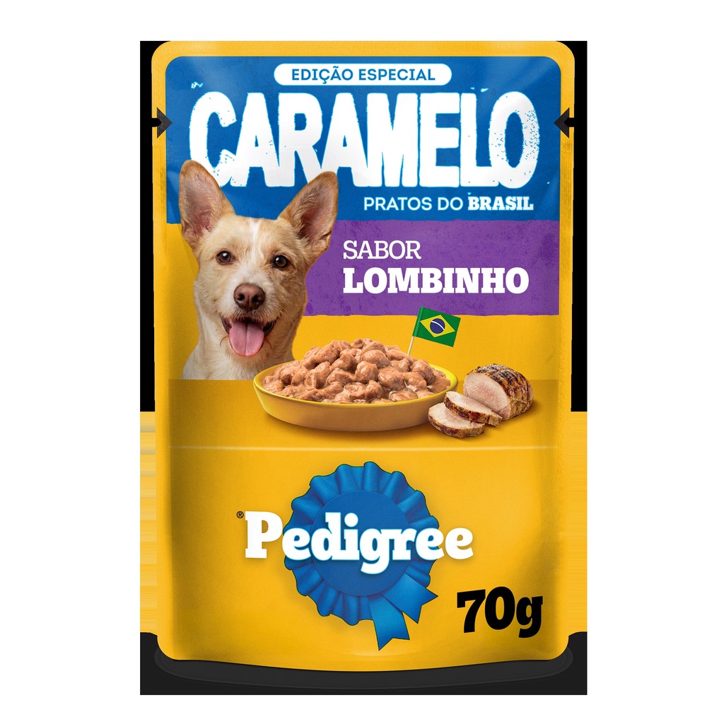 Kit 24 Sachê Pedigree Caramelo Sachê Lombinho Adulto 70g — imagem 2 de 2
