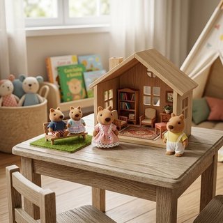 Brinquedo Família Casinha Feliz Capivara Personagens Roupinhas Multicolorido Zoop Toys