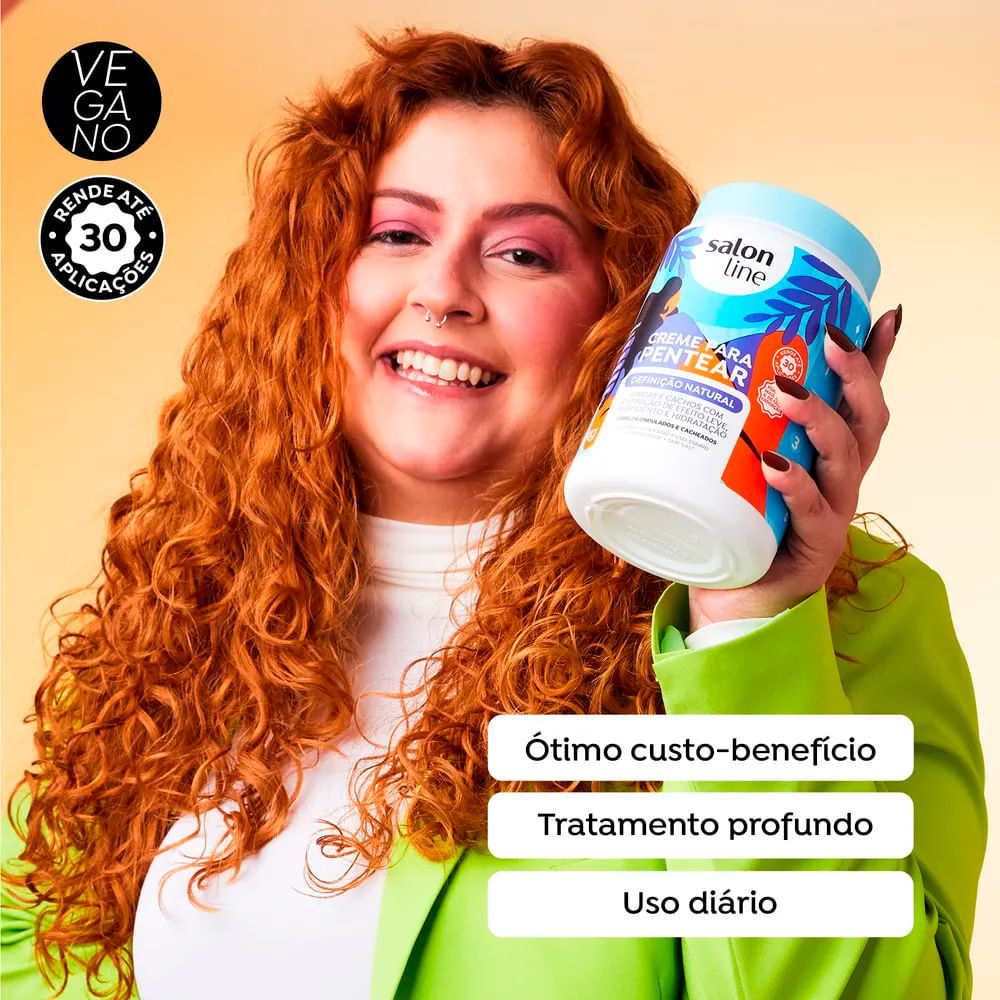 Kit Creme Para Pentear Salon Line Definição Natural 1Kg - 2 Unidades · foto 2