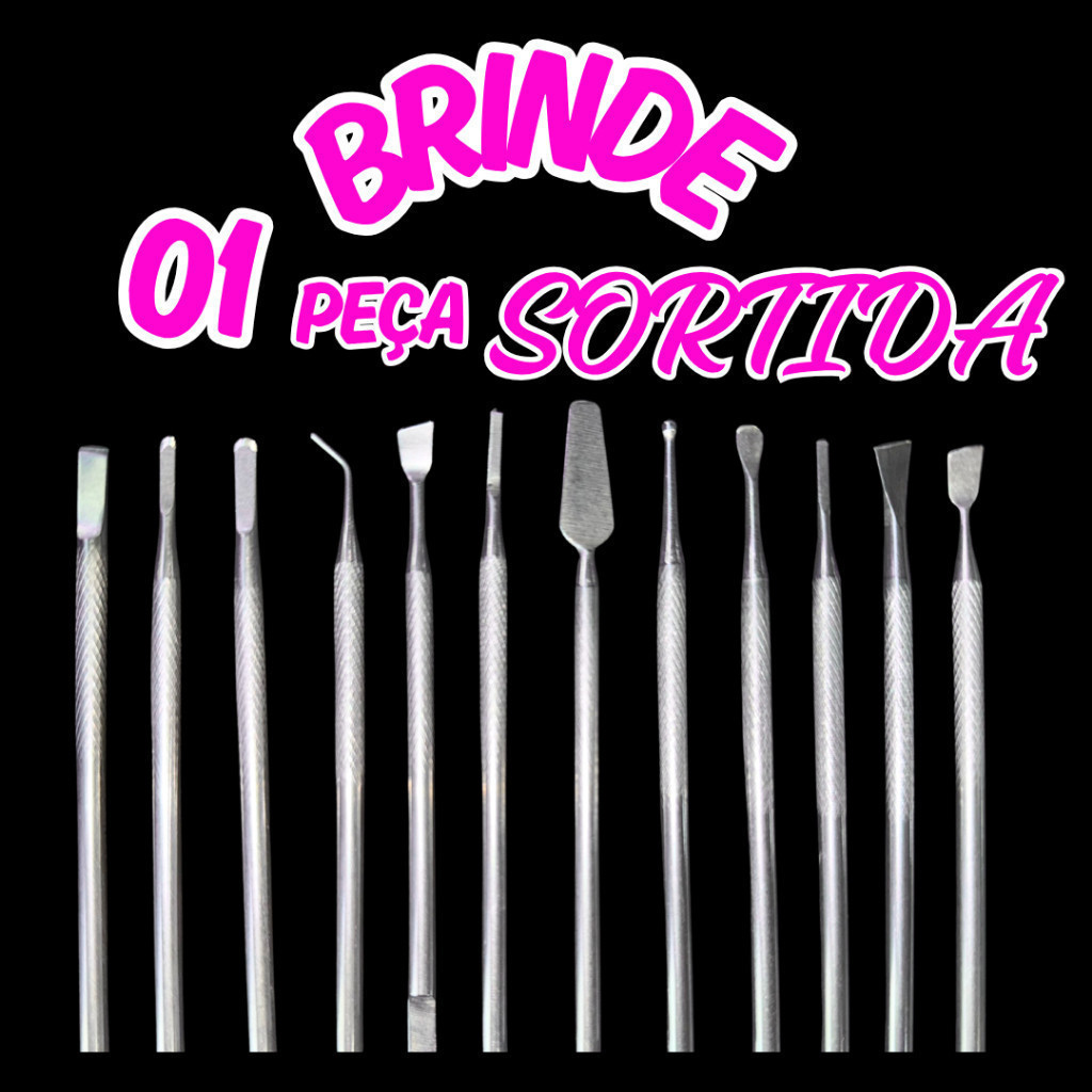 01 INSTRUMENTAL SORTIDO INOX AFIADO ESTERILIZAVEL SPA DOS PÉS UNHA ENCRAVADA