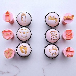 Kit Carimbos Para Doces Chá de Bebê Brigadeiro, Massa e Biscoito - 6 peças em Oferta na Shopee
