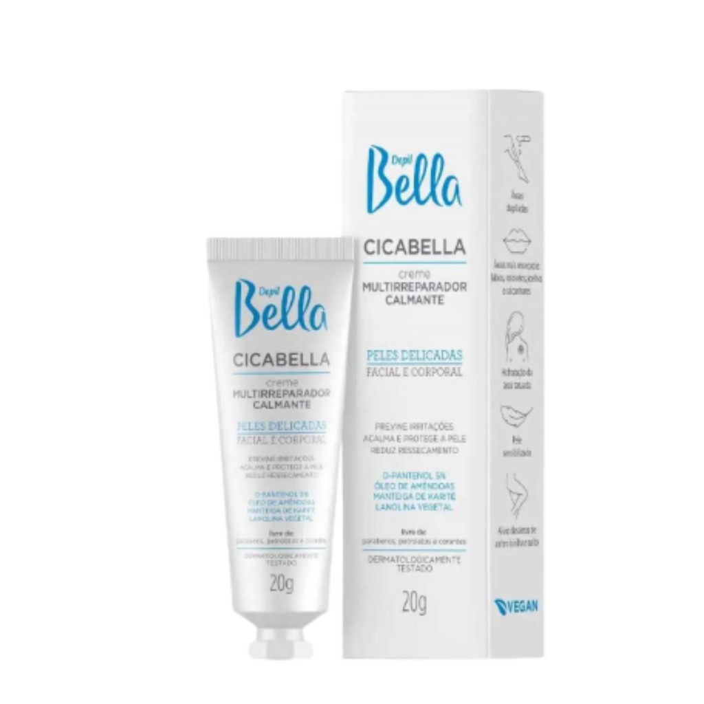 Creme Depil Bella Cicabella Multirreparador Calmante 20g