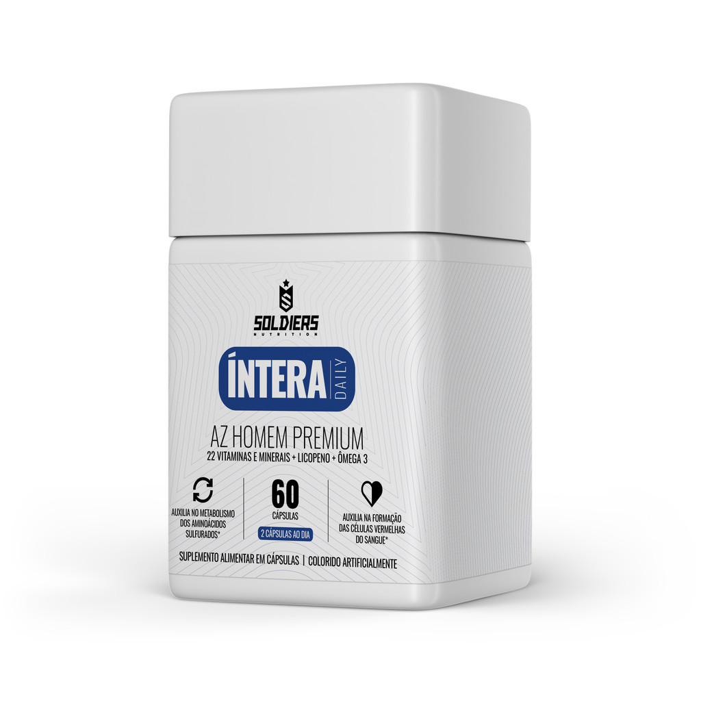 Multivitamínico AZ Homem Premium Íntera Daily Masculino Completo - Soldiers Nutrition em Oferta na Shopee