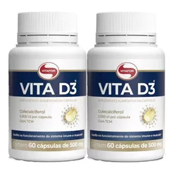 Kit 2X Vita D3 - 60 Cápsulas - Vitafor