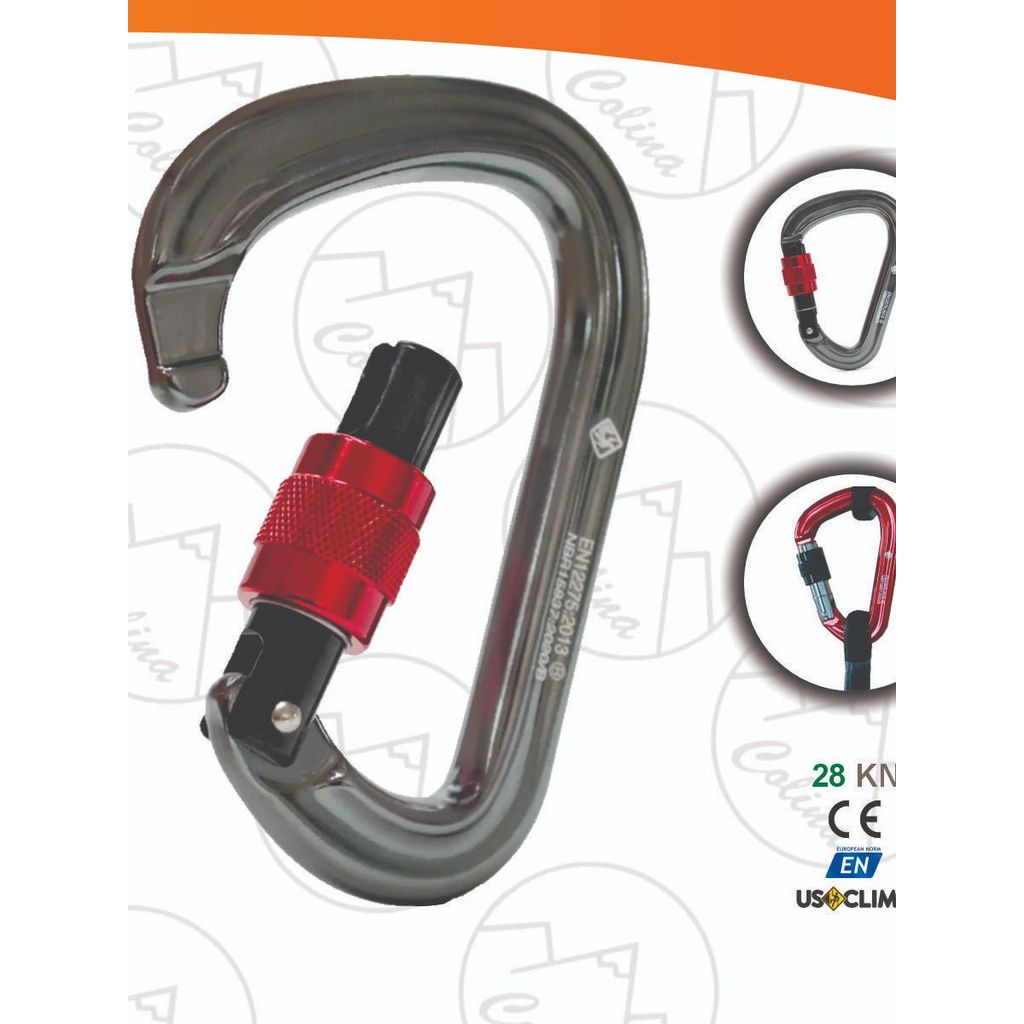 Mosquetão USClimb Aluminio 28KN  Montanhismo Escalada