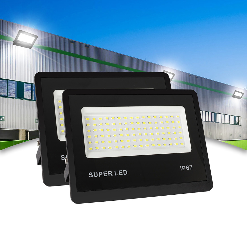 KIT 2 a 8 Refletor LED 500W Holofote Super Potente à Prova d'Água Área Externa Econômico IP67 Bivolt em Oferta na Shopee