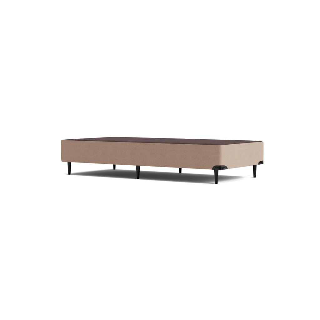 Base Sommier Linho Bege Solteiro (88x188x23) - Ortobom