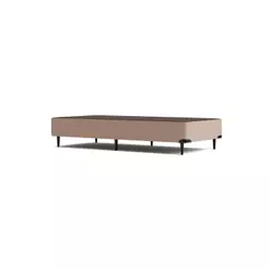 Base Sommier Linho Bege Solteiro (88x188x23) - Ortobom
