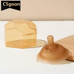 C5GOON 1Pc Protetor De Mamilo De Silicone Com Caixa Amamentação Anti-Mordida Almofadas De Enfermagem De Poeira Transbord
