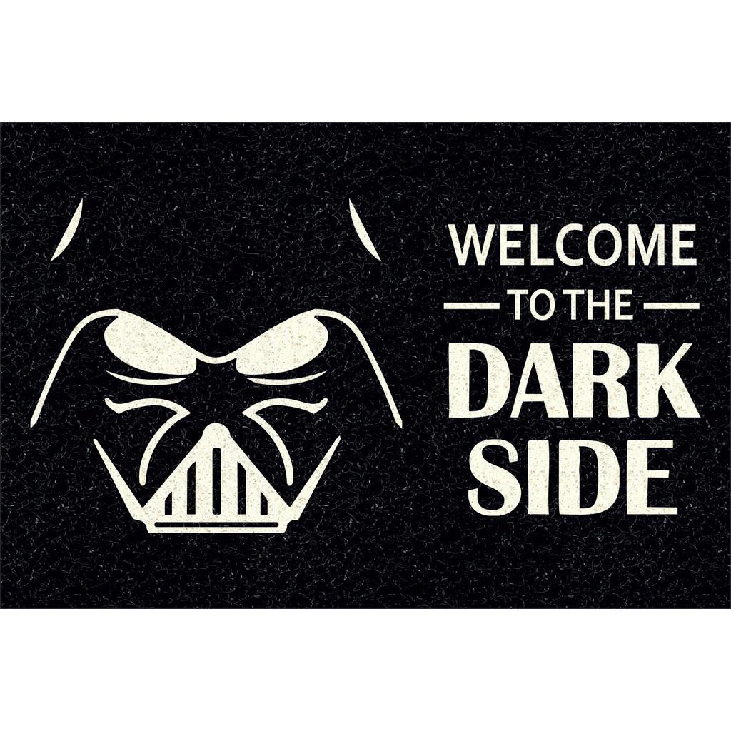Tapete Capacho de Filme e Serie Welcome To The Dark Side 60x40 cm.