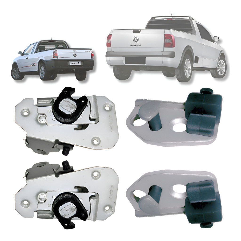 Kit Fechaduras Batentes Tampa Caçamba Saveiro G2 G3 G4 G5 G6 em Oferta na Shopee
