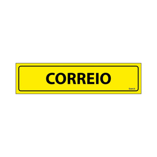 Placa De Sinalização Correio 30x7 Ecom IA - F-1134 F9e em Oferta na Shopee