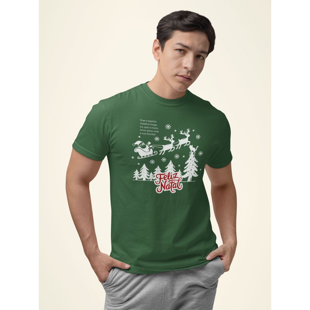 Camiseta Natalina Unissex Estampada 100% Algodão 🎅 Confortável e Divertida – Ideal para Ceia e Presentes de Natal 2026