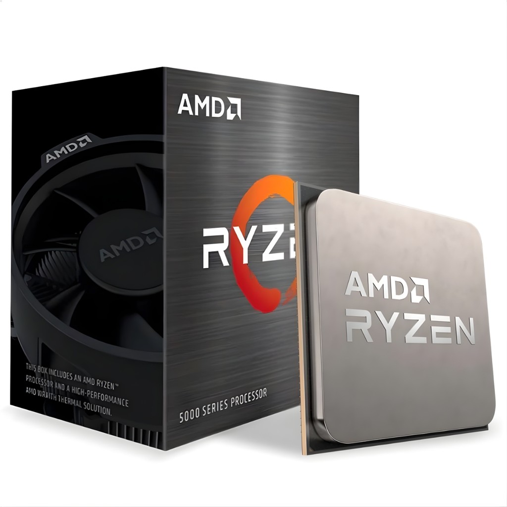 Processador AMD Ryzen 5 5500 3.6GHz 4.2GHz Max Turbo Cache 16MB Hexa Core 12 Threads AM4 Com Cooler