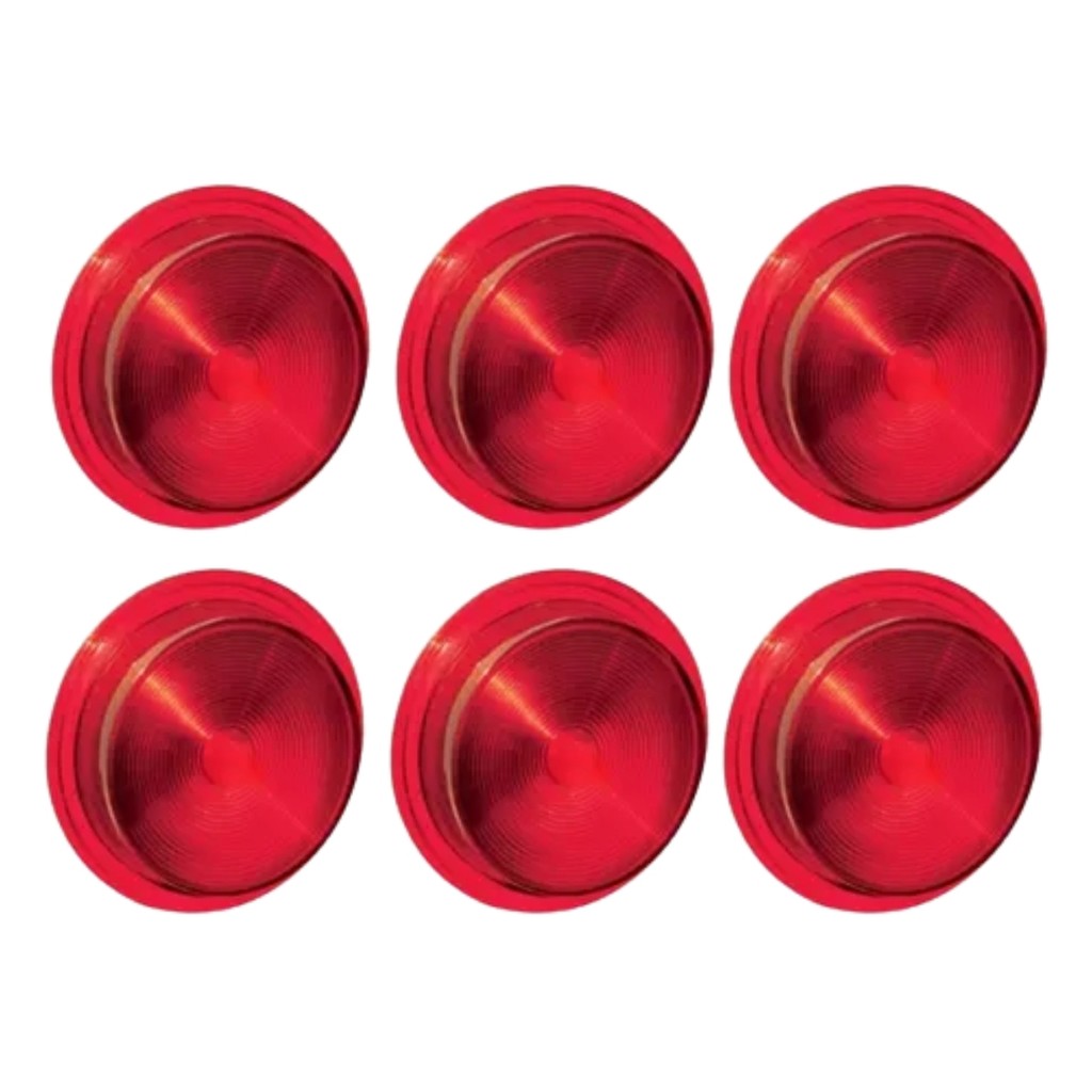 6 LENTE LANTERNA SINALEIRA FOGUINHO BOJUDA LENTE ALTA RUBI em Oferta na Shopee