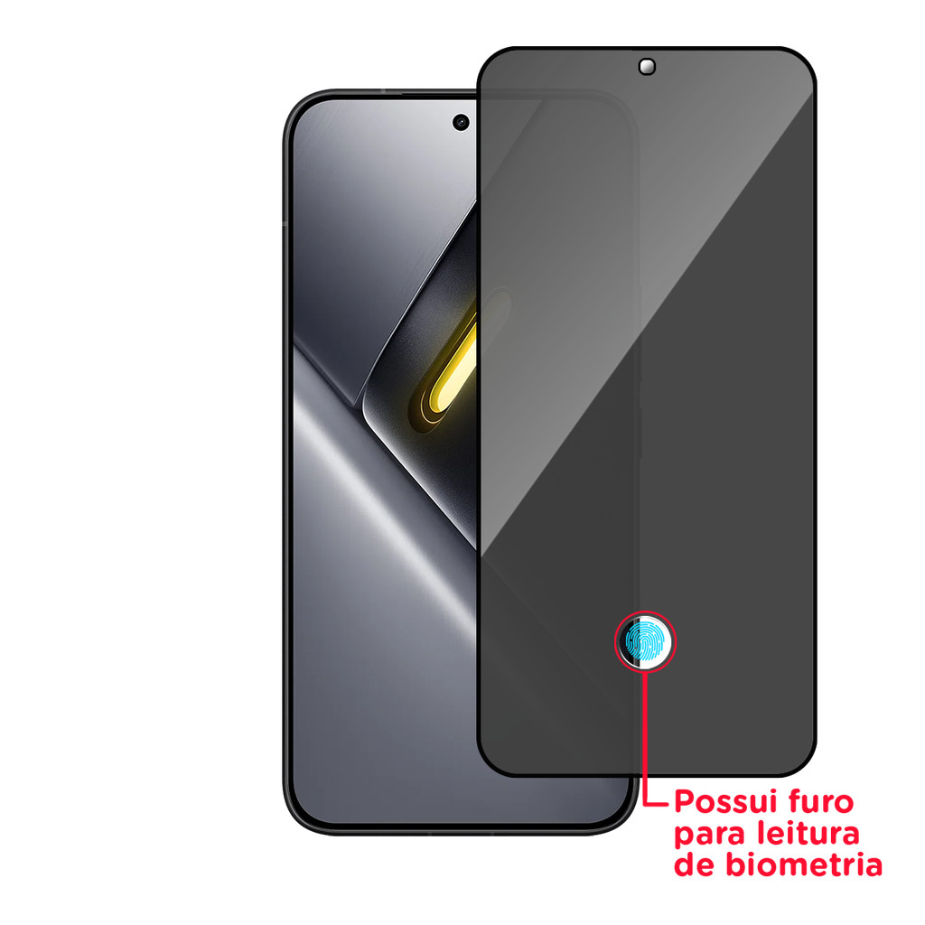 Película Vidro Privacidade Para Xiaomi Poco X8 Pro Max 5G