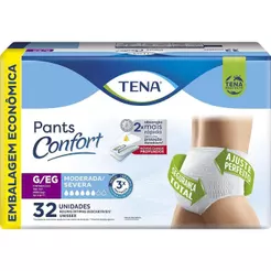 Fralda Geriátrica Tena Pants Confort G/EG com 32 unidades