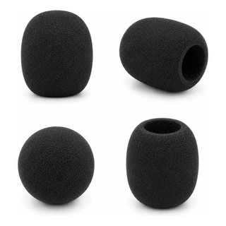 Kit 5 Espumas Anti Puff Preto Para Microfone Stagg  Ws-s35/b5