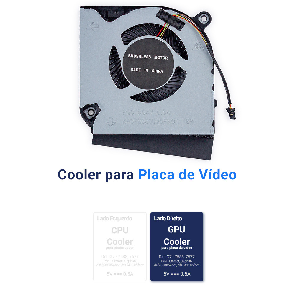 Cooler para Notebook Acer Nitro AN515-55 Gpu