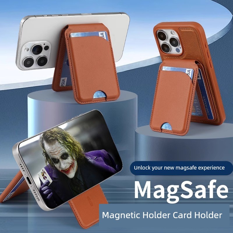 carteira magsafe Porta-cartões magnético de couro giratório Magsafe Apple 15pro 