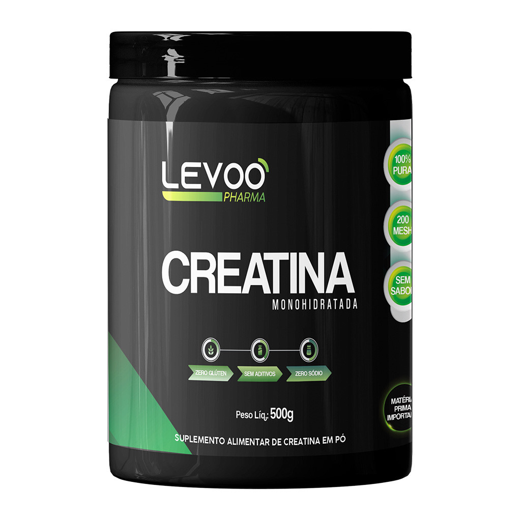Creatina 100% Pura 500g Levoo
