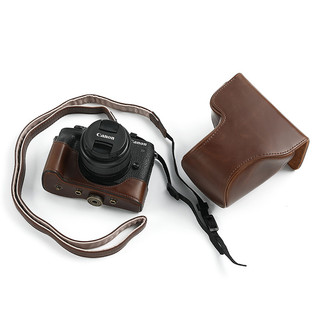 Canon M50 Retro câmera saco M6 200D segunda geração caso de couro M200 Micro única capa protetora M100M6 Diagonal telefo