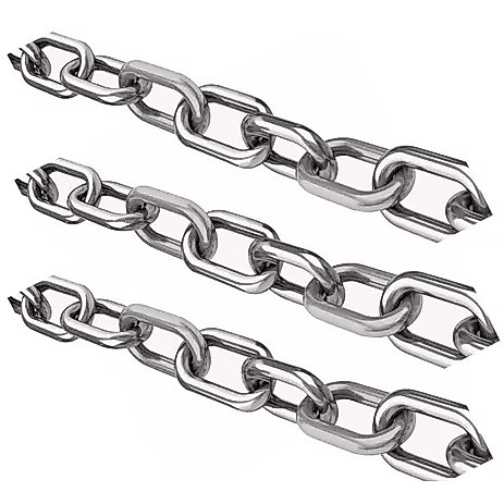 Corrente Elo Curto Soldada 4,0mm (5/32") Galvanizada - Selecione a quantidade de metros