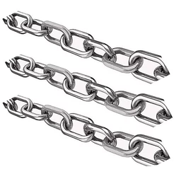 Corrente Elo Curto Soldada 4,0mm (5/32") Galvanizada - Selecione a quantidade de metros