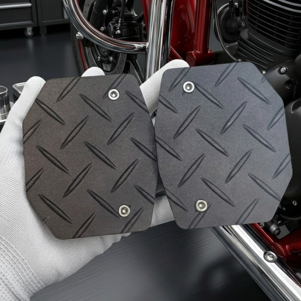 Plataforma Pedaleira Universal Kawasaki Versys 650 Himalayan 450 Hunter 350 Conforto Em Viagens