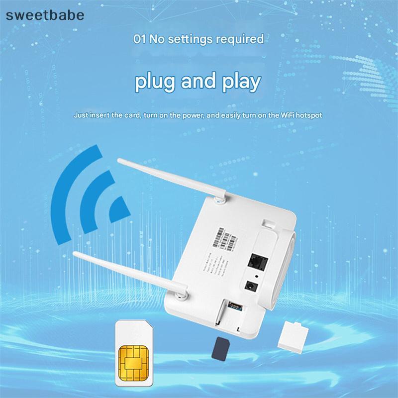 Roteador Sem Fio 4G 300Mbps 4G Modem Antena Externa Com Slot Para Cartão Sim Trabalho Em Viagens Casa