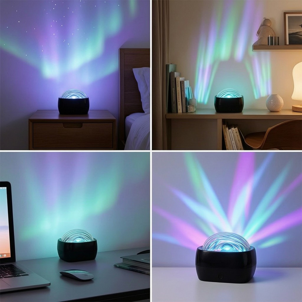Imagem Dispositivo De Projeção De Céu Estrelado Decorativo Luz Noturna Estrelada Ambiente Mini Lâmpada Relaxante Para Adolescen