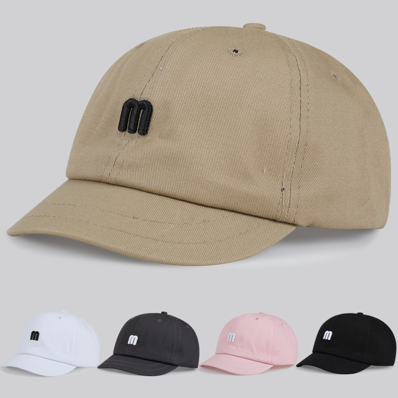 Boné de beisebol de aba curta quatro estações Retro cáqui masculino na moda Casual preto aba pequena feminino boné de so