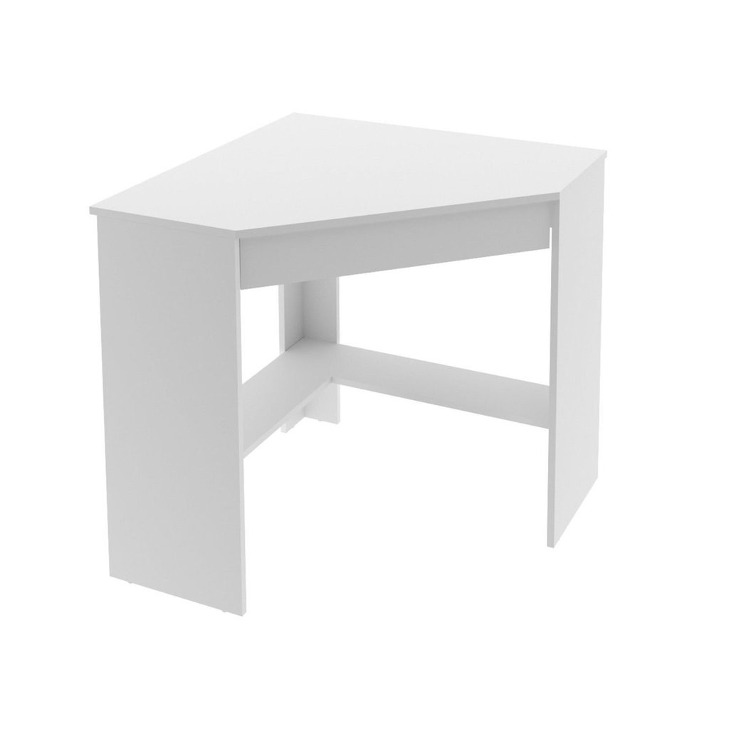 Escrivaninha Mesa Escritório de Canto com ME4169 1 Gaveta 76,5cm Espresso Móveis Branco Branco