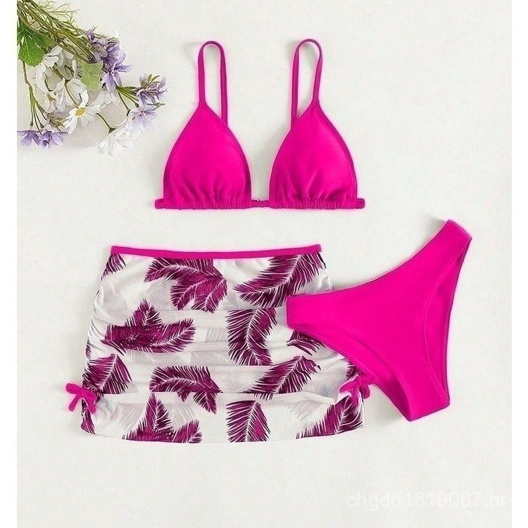 Biquíni com Saia para Adolescentes , 9 a 16 Anos, Roupa de Banho Infantil para Meninas, AA 38102