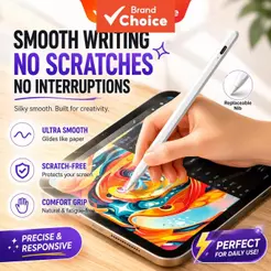 Caneta Stylus Capacitiva Magnética Bluetooth Inteligente para iPad e Tablets