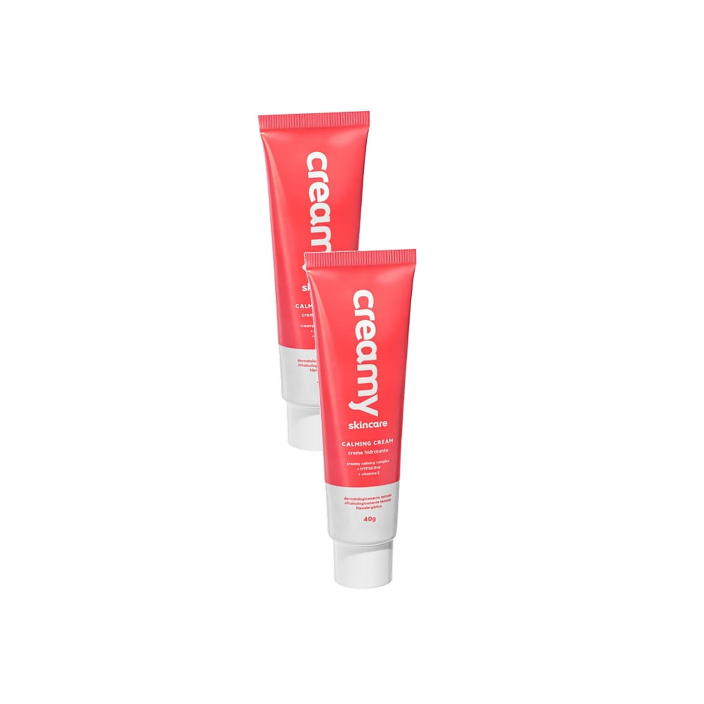 Kit 2 Creme Hidratante Creamy Skincare Calming Cream 40g