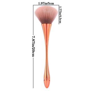 3 Pincéis para Limpeza de Unhas: Pincel para Pó de Unhas, Pincel Limpeza de Acrílico, Pincel Grande para Maquiagem,