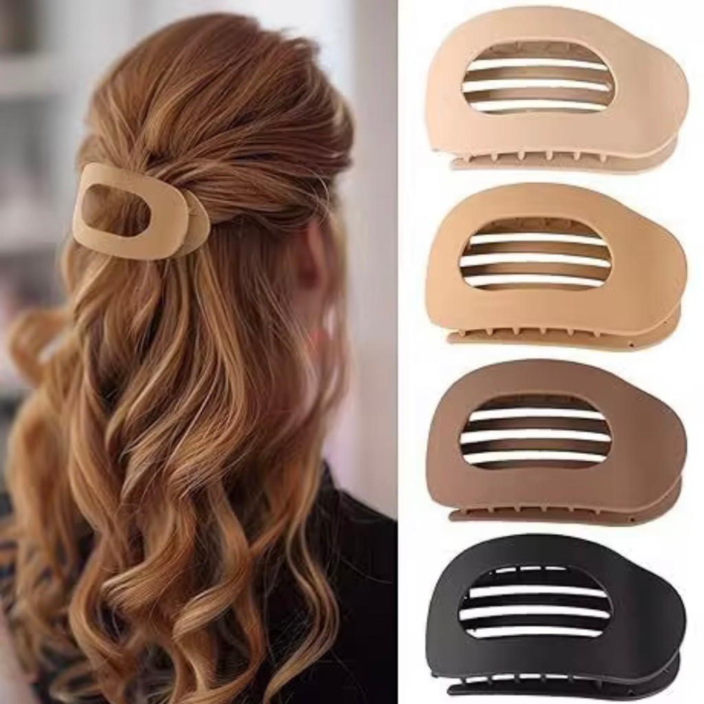 Presilha Piranha de Cabelo Oval Grande Garra Coreana Prendedor Feminino Firme Antideslizante fansi