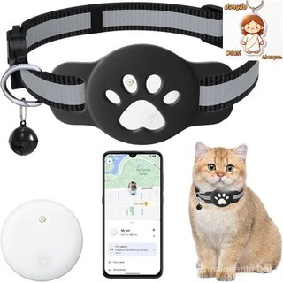 Rastreador De Localização Para Gatos (iOS e Android) Com Coleira, À Prova D'água , Sem Taxa Mensal
