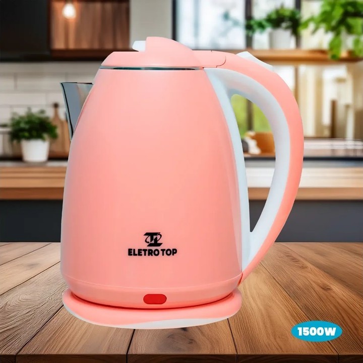 Chaleira Elétrica EletroTop 2L 1110w Desligamento Automático - ROSA