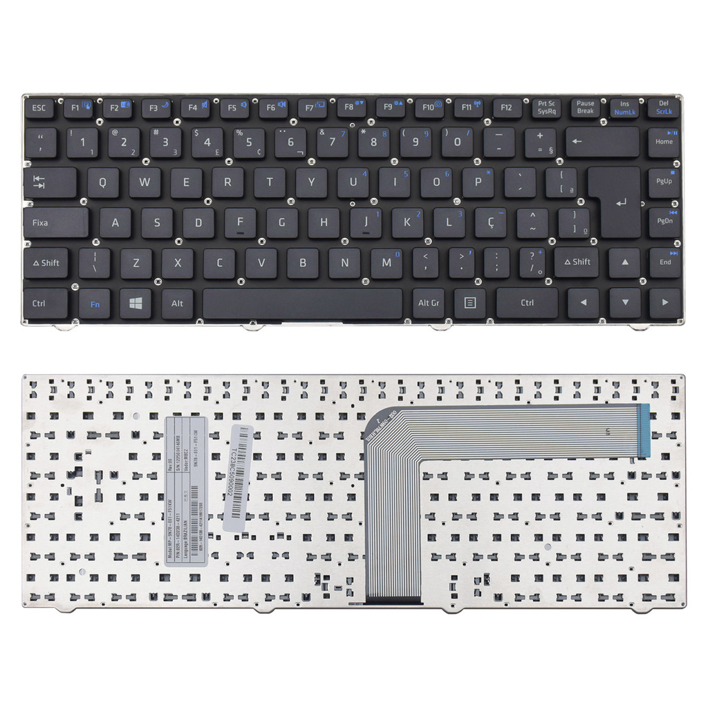 Teclado para Notebook Cce Part Number MP-09P88PA-F515