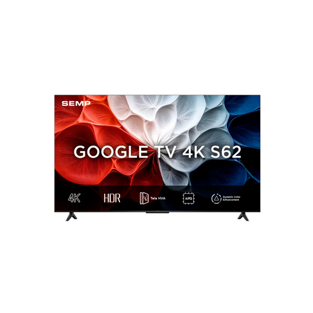 Smart Tv Semp 43 Polegadas S62 4k Uhd Google Tv 43s62